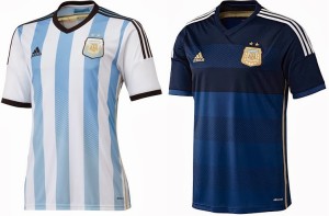 Argentina 2014 world cup kits home away official