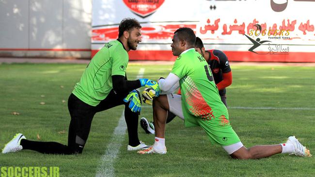 رقابت سخت سوشا و نیلسون در تمرین پرسپولیس