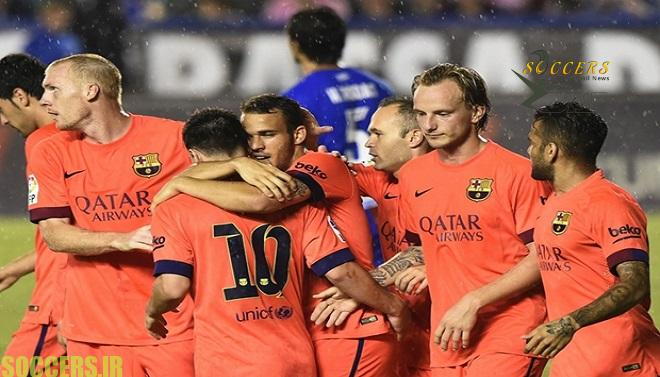 گزارش زنده: لوانته 0-5 بارسلونا